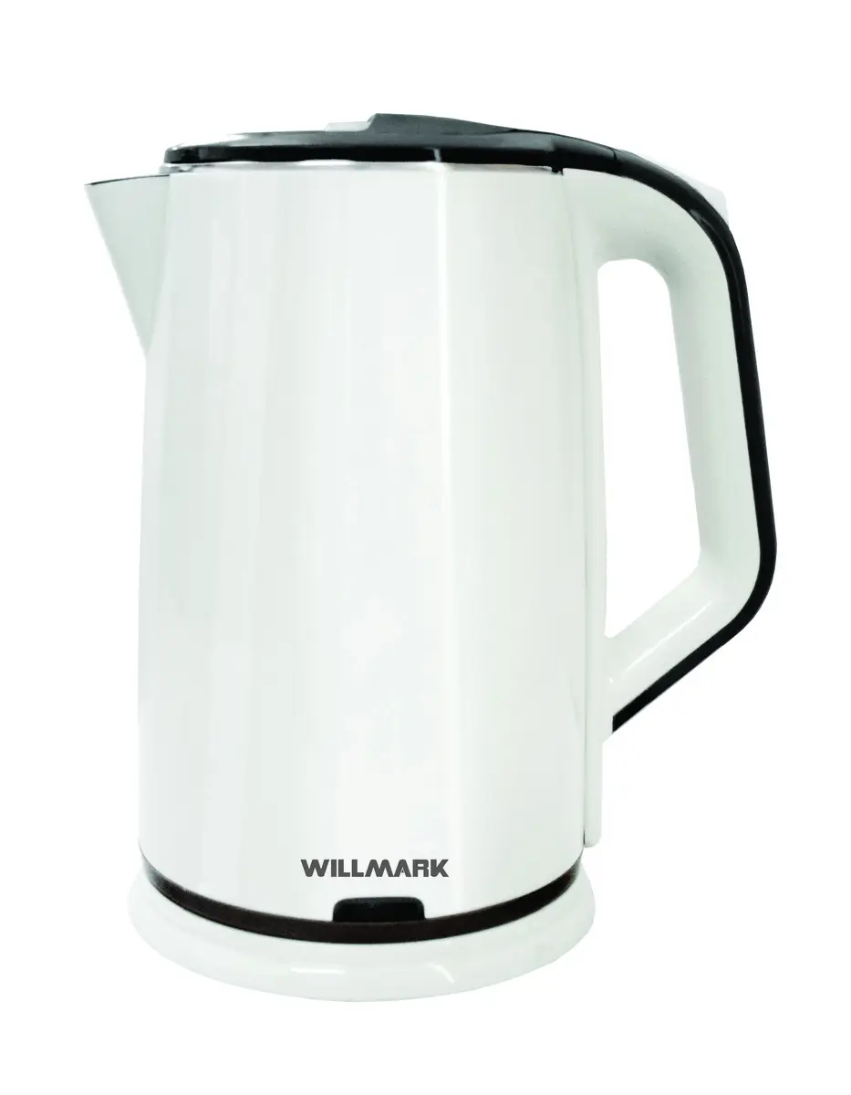 Чайник Willmark WEK-2012PS (2,0л, двойн. стенки, 2000Вт, пластик, Белый)