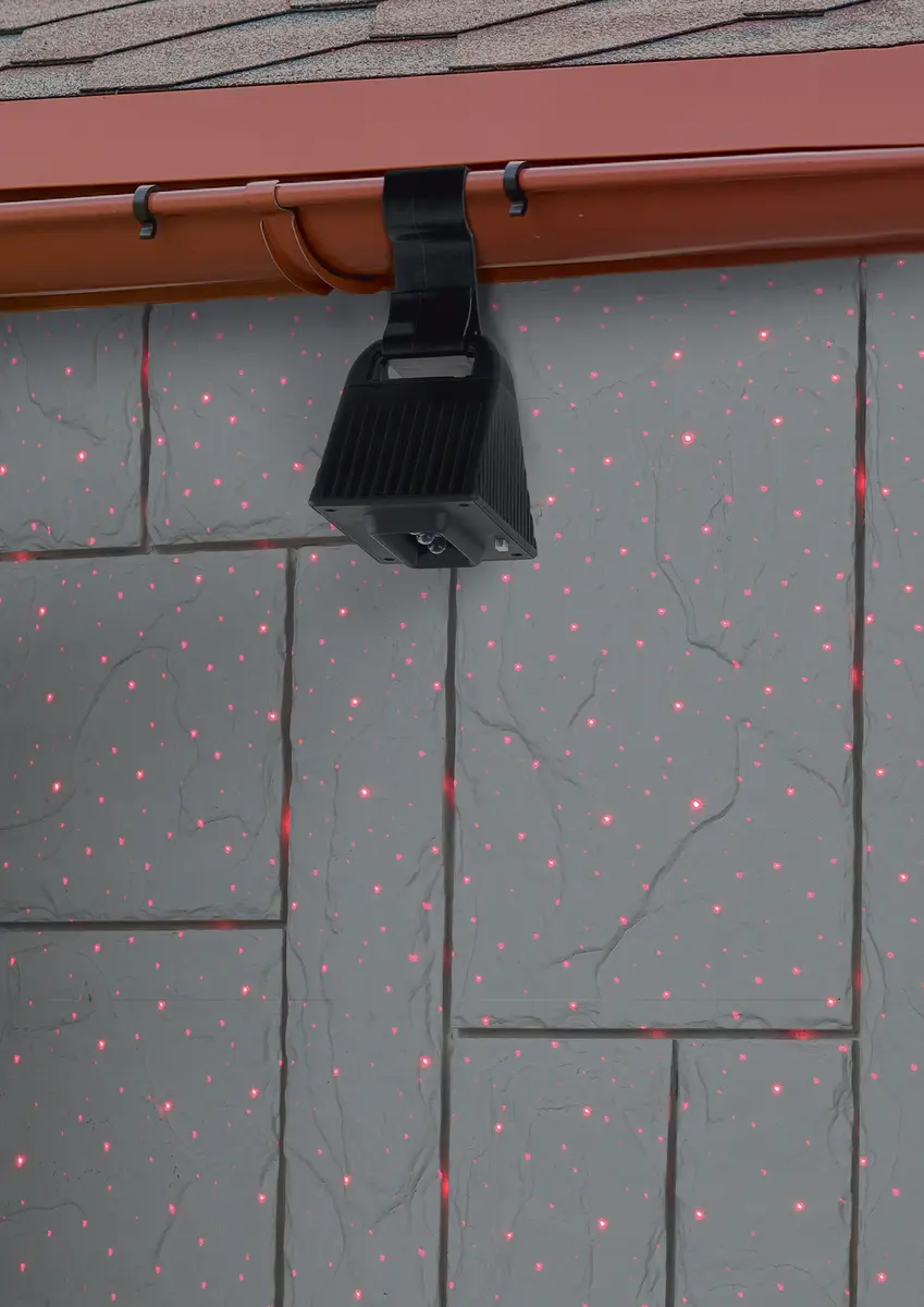 Светильник подвесной ЭРА ERAFS024-06 с лазерной проекцией красн. точки на солн. бат 3LED 3Im \