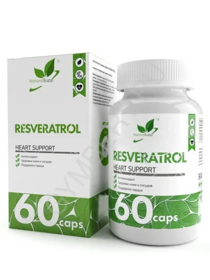 Фото для Natural Supp Resveratrol 100 мг 60 caps, шт., арт. 3007014