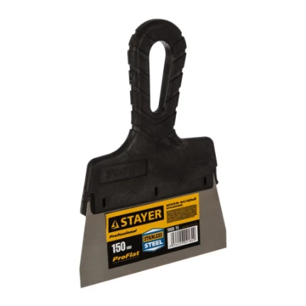 Фото для Шпатель фасадный 150мм, нержавеющее полотно, пластмассовая ручка - STAYER