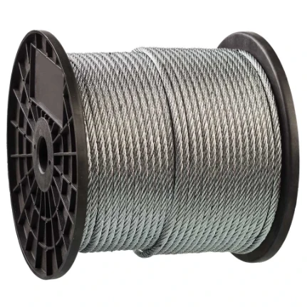 Фото для Трос стальной DIN 3055, цинк синтетич.сердцевина d= 4мм, L=200м - Зубр