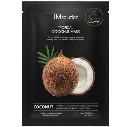 Фото для Увлажняющая тканевая маска с кокосом JMsolution Tropical Coconut Mask 30 ML