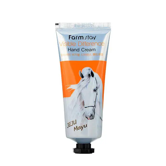 Крем для рук FarmStay Visible Difference Hand Cream Jeju Mayu Питательный крем для комплексного ухода за кожей рук 