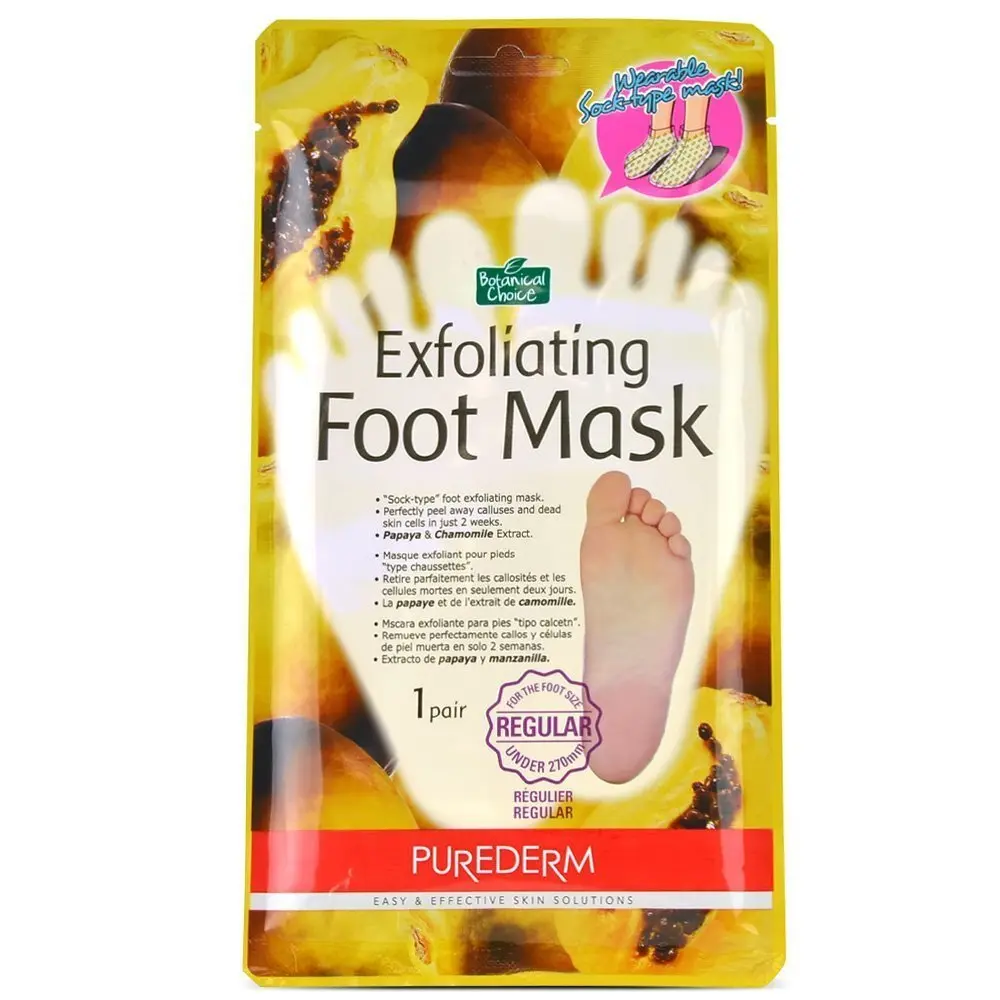 Purederm Exfoliating Foot Mask Regular Отшелушивающая пилинг-маска для ног