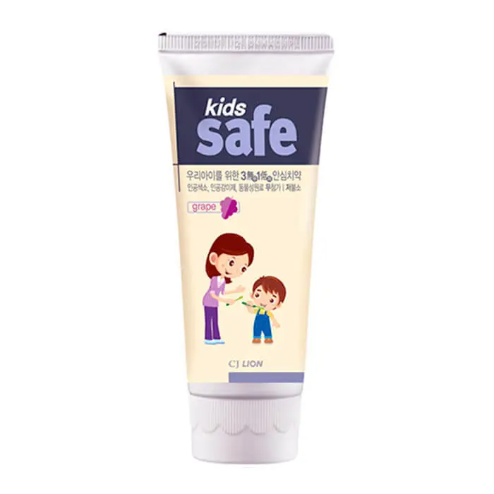 Детская зубная паста CJ Lion Kids Safe Toothpaste - Grape Детская зубная паста от 3 до 12 лет со вкусом винограда