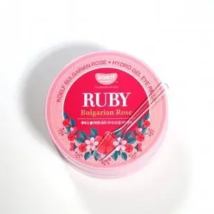 Фото для Гидрогелевые патчи для век с рубиновой пудрой и розой Petitfee Koelf Ruby Bulgarian Rose Eye Patch