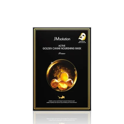 Фото для Ультратонкая тканевая маска с золотом и икрой JMsolution Active Golden Caviar Nourishing Mask Prime