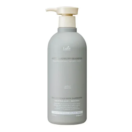 Фото для Шампунь для волос от перхоти Lador Anti-Dandruff Shampoo For only Scalp With Dandruff Salicelic Acid+Menthol 530 мл.