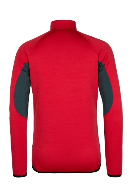 пуловер Gist (м) красный/серый M