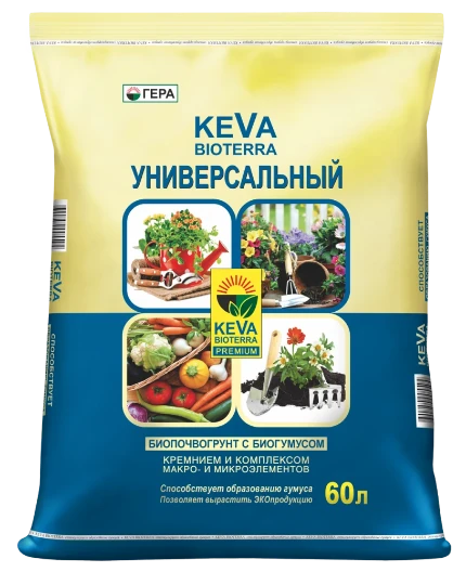 Фото для БИОпочвогрунт KEVA BIOTERRA Универсальный 60л