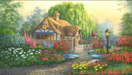 Фото для Фреска STEINBAU AMUR "Дом на природе"