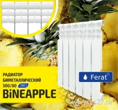 Фото для Радиатор Ferat биметалл Bineapple 12 сек