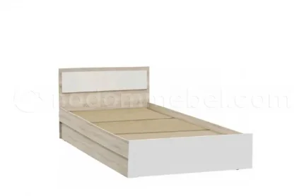 Мартина Кровать 0,9 (Белый, сонома)