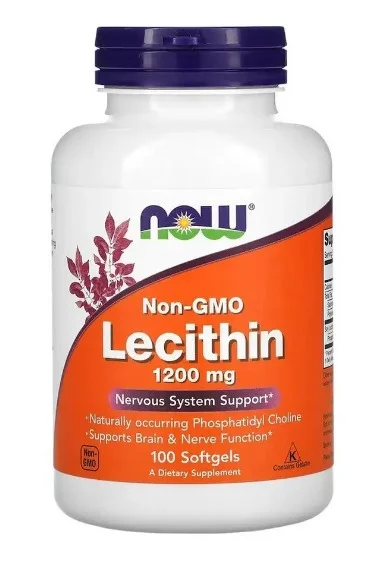 Лецитин подсолнечный NOW 1200мг 100капс.