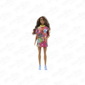 Фото для Кукла Barbie Модница брюнетка с массивными украшениями