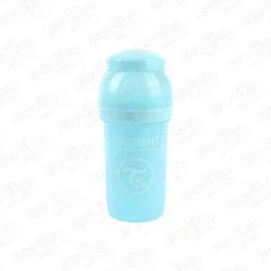 Фото для Бутылка TWISTSHAKE антиколиковая с силиконовой соской голубая 180мл с 0мес