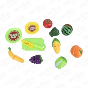 Фото для Набор игровой Нарезные овощи и фрукты на липучке