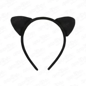 Фото для Ободок карнавальный Черный кот