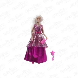Кукла София в розовом бальном платье с паетками