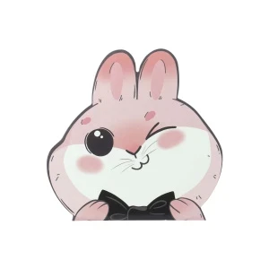 Фото для Блокнот фигурный Милашки-животные Зайчик