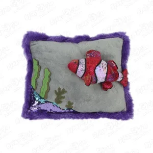 Фото для Игрушка мягконабивная подушка Рыба-Клоун 40см