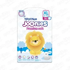 Подгузники-трусики Joonies Premium Soft XL 12-17кг 38шт