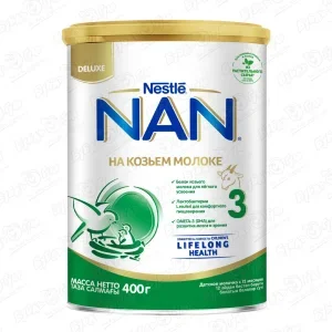 Фото для Смесь NAN 3 на козьем молоке 400г с 12мес БЗМЖ