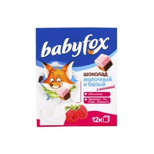 Фото для Шоколад babyfox малина 90г
