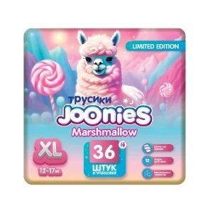 Фото для Подгузники-трусики Joonies Marshmallow XL 12-17кг 36шт
