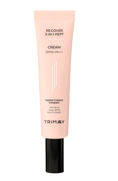 Trimay Re:cover 3-in-1 Pept CCC Cream SPF50+PA+++/Тональный уходовый ССС крем с пептидами