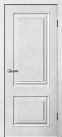 Дверь межкомнатная SKIN DOORS Alta ПГ бетон светлый, бетон темный