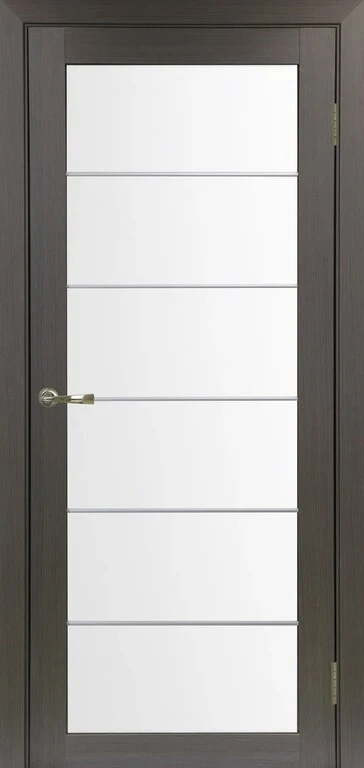 Дверь межкомнатная Optima Porte 501.2 стекло, молдинг, 600,700,800,900*2000