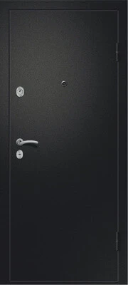 Дверь входная металлическая МЕДЕЯ-321, Софт айс S-14 черн.Лак/ Сатин черный