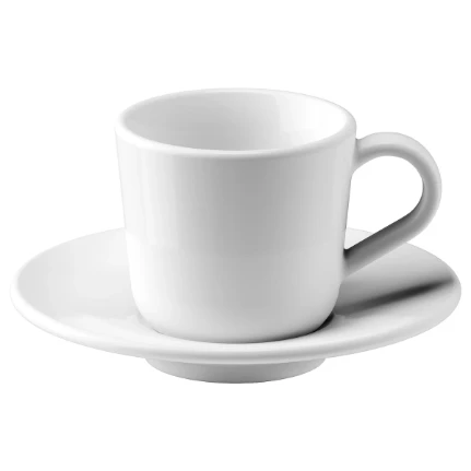 Фото для IKEA 365+ ИКЕА/365+Чашка для кофе эспрессо с блюдцем - белый 6 сл