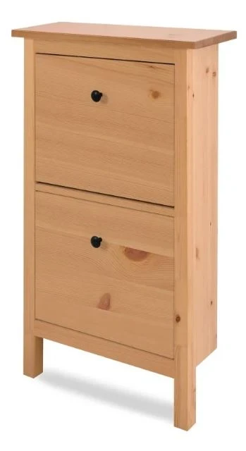 Фото для КЫМОР Галошница с 2 отделениями, светло/коричневый. 59х101х22см