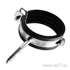 Фото для Хомут FERAT металлический с шурупом и дюбелем 32*60