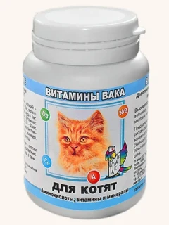 Фото для Вака витамины д/котят 80 таб.