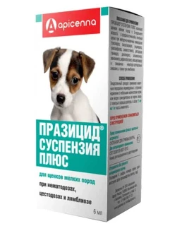 Фото для Празицид плюс Суспензия д/щенков мелких пород 6 мл