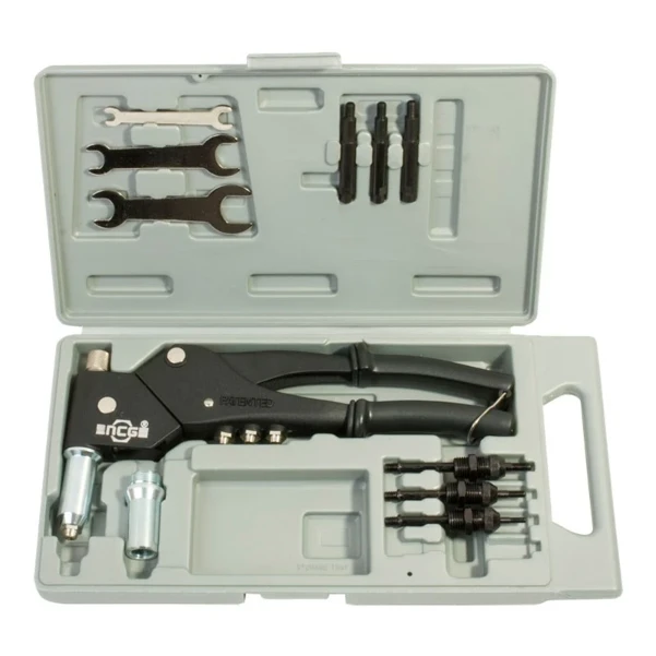 Фото для Заклепочник механический 2в1 с поворотной головой 360° "Profi" в кейсе ROCKFORCE RF-S905