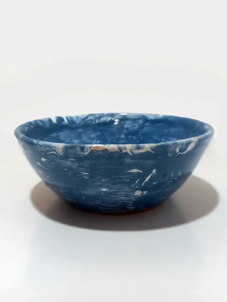 Миска глубокая "Облачное небо", керамика, глазурь. D125 H47 mm