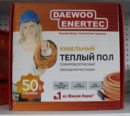 Фото для Кабельный теплый пол DAEWOO ENERTEC (одножильный)