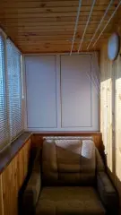 Внутренняя отделка балкона вагонкой