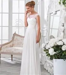 Платье свадебное с шифоновой юбкой